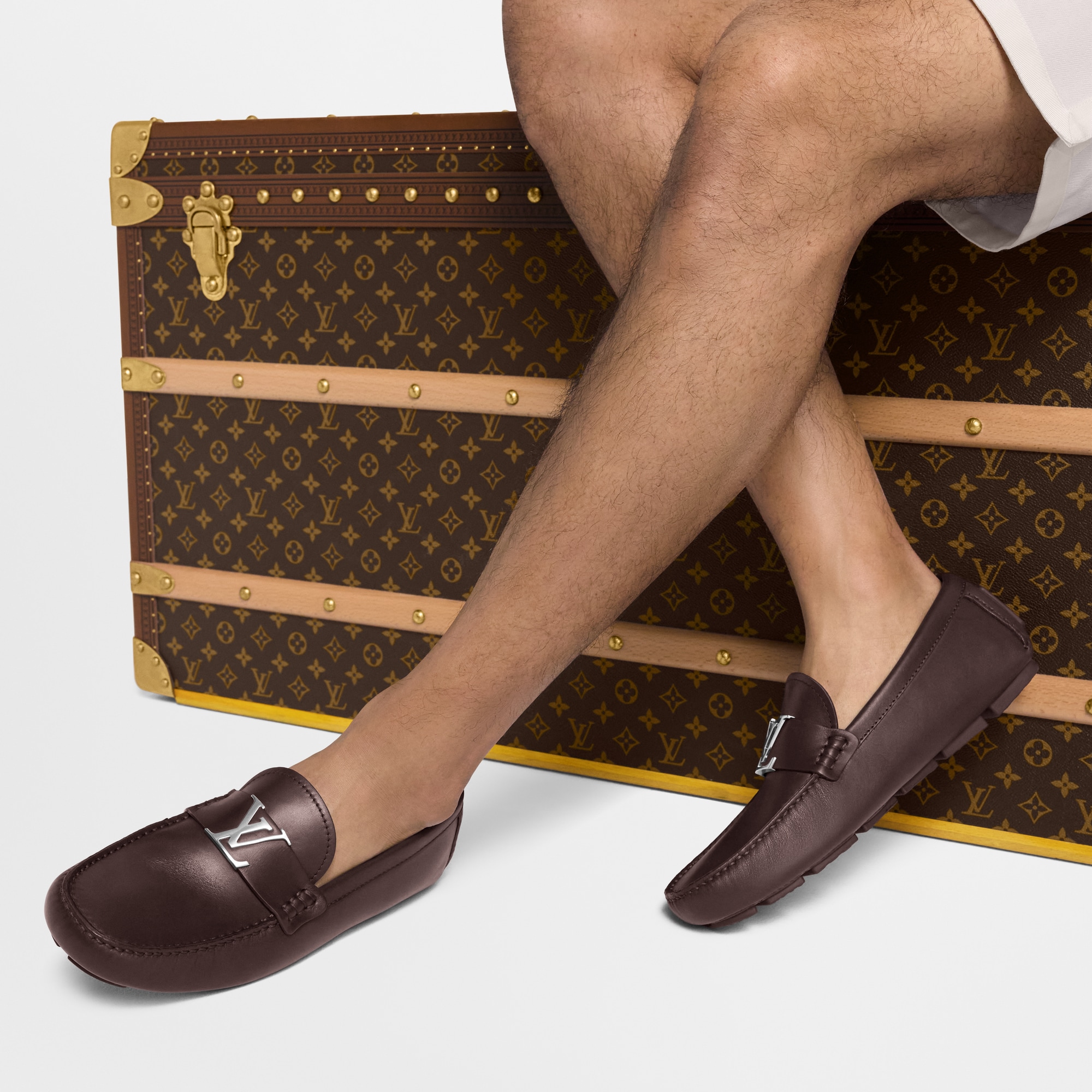 LOUIS VUITTON ブラウンモカシン 楽天市場】LOUIS VUITTON ルイ ヴィトン ドライビングシューズ